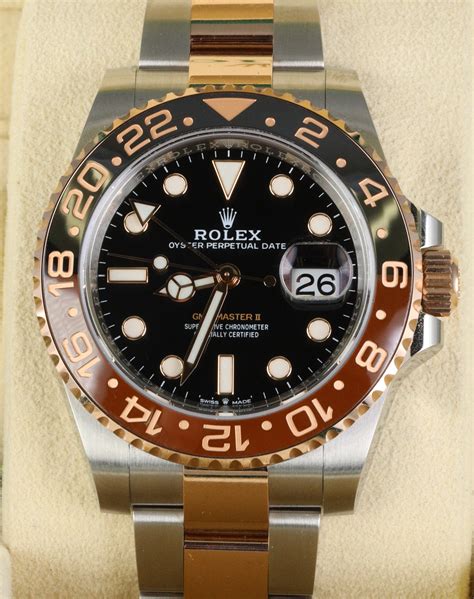 rolex rose gold two tone gmt|rolex gmt master ii 16713.